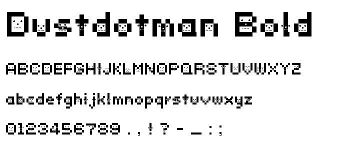 DustDotman Bold font